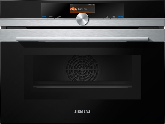 Изображение Siemens CM676G0S1 iQ700 Microwave / 1000 W / 45 L oven / activeClean - the automatic self-cleaning system for effortless cleaning / stainless steel