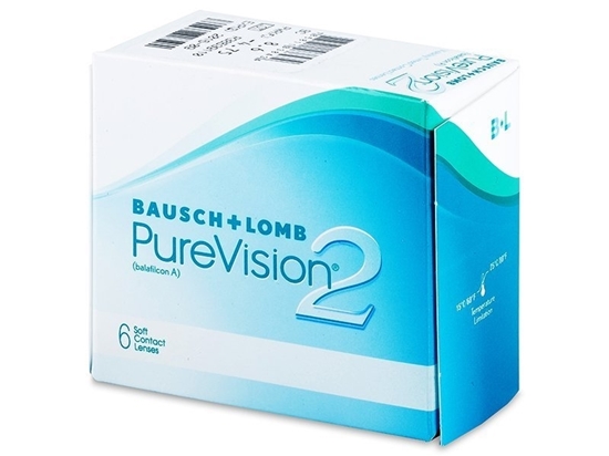 תמונה של עדשות מגע שבועיות Bausch & Lomb PureVision 2