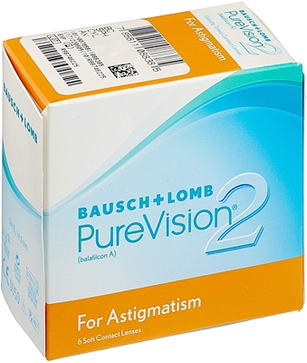 תמונה של עדשות מגע שבועיות Bausch & Lomb PureVision 2 HD for Astigmatism (6 pcs.)