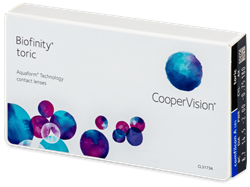 תמונה של עדשות מגע לחודש Cooper Vision Biofinity Toric 6 lenses per pack