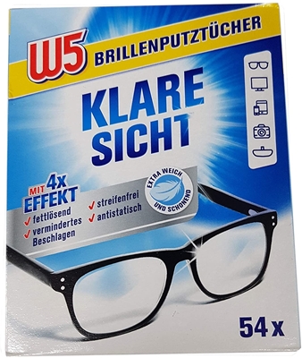 תמונה של מטליות חד פעמיות לניקוי משקפיים Eyeglass  cleaning cloths W5