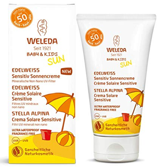 Изображение Weleda babyshampoo sunscreen children Sensitive without fragrance Stella Alpina SPF 50 + (50 ml)