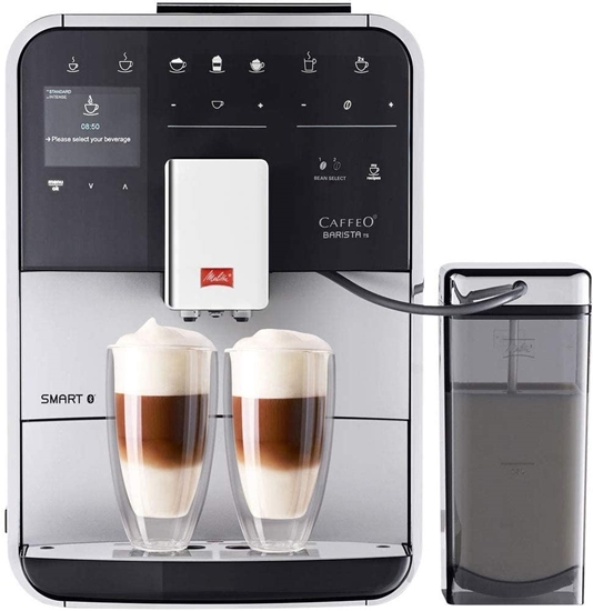 Picture of Melitta Caffeo Barista TS Smart F850-101 Coffee machine with milk container | Smartphone Control with Connect App | One touch function | Pro Aqua Filter Technology | silver