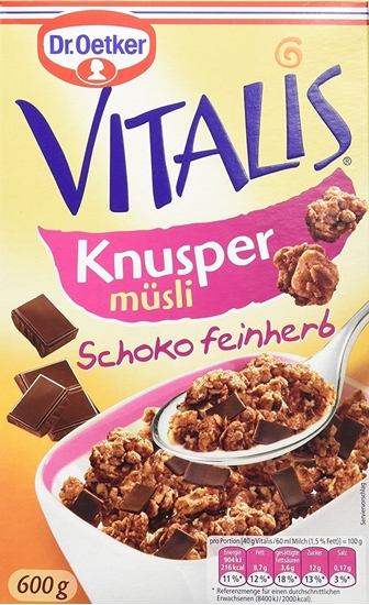 Picture of Dr. Oetker Vitalis Crunchy Chocolate 5 x 600 g