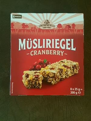 Picture of Granola Muesli bar with cranberry