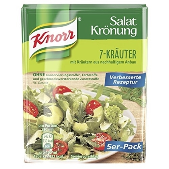 Изображение Knorr Salatkrönung 7 Herbs Dressing 5-pack, 8 g