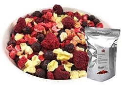 Изображение TALI Colorful Berries Mix 175 g - Freeze-dried fruits (pineapple, strawberries, raspberries, black currants)