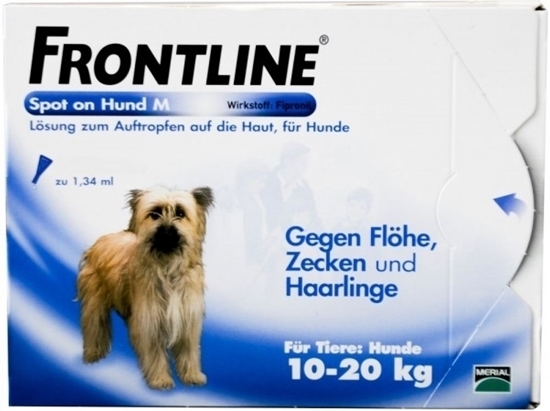 Изображение FRONTLINE® Ampules for dogs 10-20 kg. for ticks, fleas and lice
