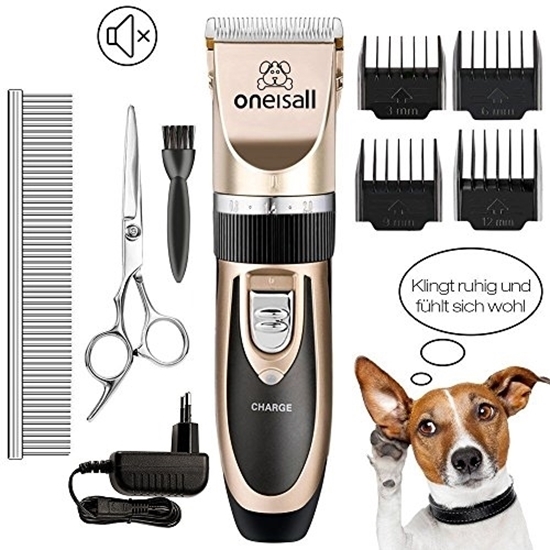 Picture of ONEISALL Animal Hair Clipper Animal Hair Trimmer Quiet Dog Clipper Dogs Cats Shaving 