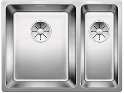 Picture of BLANCO Andano 340/180-IF stainless steel sink InFino silk gloss with pull knob 522976