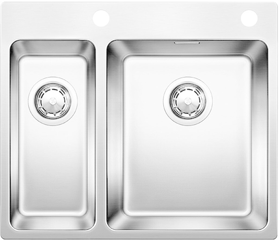 Изображение BLANCO Andano 340/18-IF / A Stainless steel sink InFino silk gloss with pull knob 522996