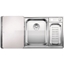 Изображение BLANCO AXIS III 6 S-IF stainless steel sink satin gloss right 522104