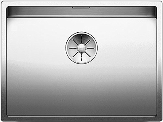 Изображение Blanco Claron 550-IF, sink without battery bank, kitchen sink, for normal and flush installation, InFino spout, stainless steel satin gloss; 521578