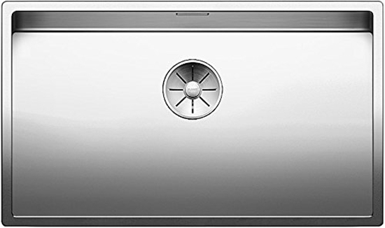 Picture of Blanco Claron 700-IF, sink without battery bank, kitchen sink, for normal and flush installation, InFino spout, stainless steel satin gloss; 521580