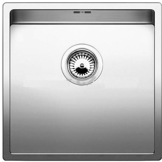 Изображение BLANCO Claron Style 500-U stainless steel sink without pull knob satin gloss 522243