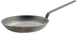 Picture of De Buyer 5110.28 Carbone Plus Round Lyonnaise Frying Pan, Heavy Quality Steel, 28 cm Diameter