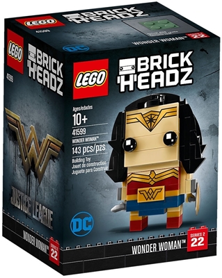 Picture of Lego Brickheadz 41599 - Wonder Woman Construction Toy, Multicolored