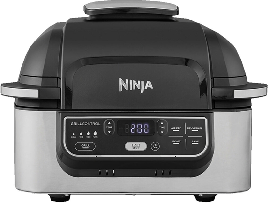 Picture of Ninja Foodi Grill & Air Fryer [AG301EU] 4 servings, ceramic non-stick coating, black