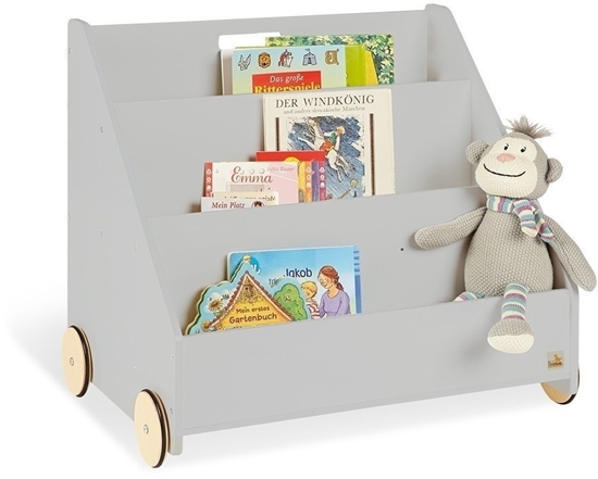 Изображение Pinolino children's bookcase with wheels, Gray