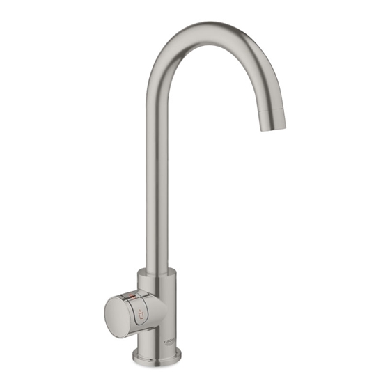 Изображение GROHE pillar tap / boiler GROHE Red Mono 30085 M-Size C-spout supersteel-30085DC1