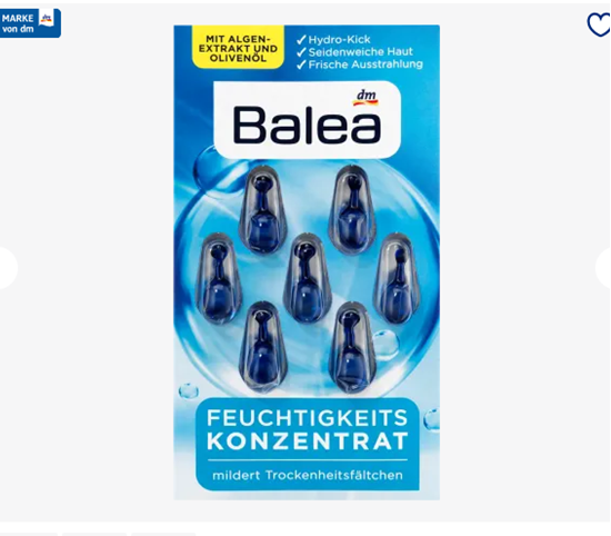 Picture of Balea Concentrate moisture, 7 pc
