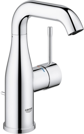 Picture of Grohe Essence single lever basin mixer with swivel spout, M-Size with pop-up waste set, chrome  23462001