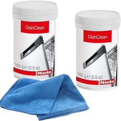 Изображение Miele 2x machine care dish clean against limescale and grease 160 g incl. MARETEAM® Polishing Cloth