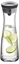 Picture of WMF Basic water carafe, 1.0l, height 29 cm, glass carafe, silicone lid, CloseUp-closure, silver