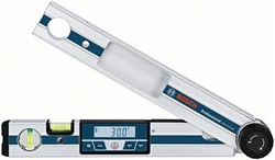 Picture of Bosch Professional protractor GAM 220 (measuring range 0-220 °, measuring accuracy ± 0.1 °, side length 40cm, in box)