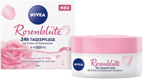 Изображение NIVEA Day cream rose blossom, 24h day care with rose water & hyaluron, 50 m