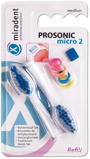 Picture of MIRADENT PROSONIC micro 2 Refill brush head set