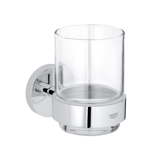 תמונה של Grohe Essentials, BADACCESSOIRES - זכוכית עם מחזיק, 40447001