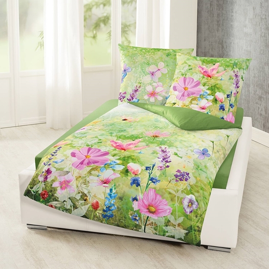 Изображение Bierbaum Mako-Satin reversible bed linen 80x80 cm /135x200 cm- 