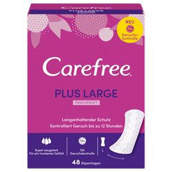 Picture of Carefree Panty liner Plus Large with fresh scent, 48 pcs