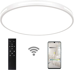 Picture of ERWEY 60 cm Ultraslim LED Ceiling Light Round with Remote Control,  (White Dimmable, 60 cm)