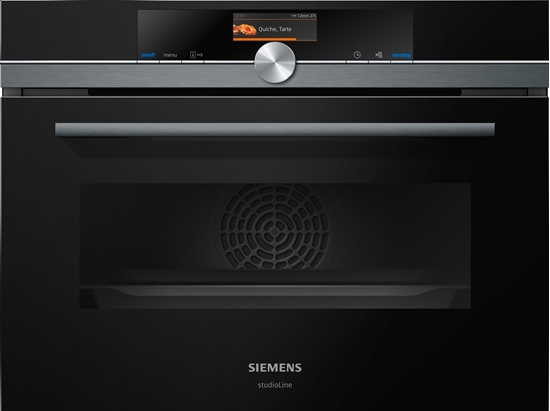 תמונה של תנור קומפקטי עם מיקרוגל Siemens studioLine CM836GPB6