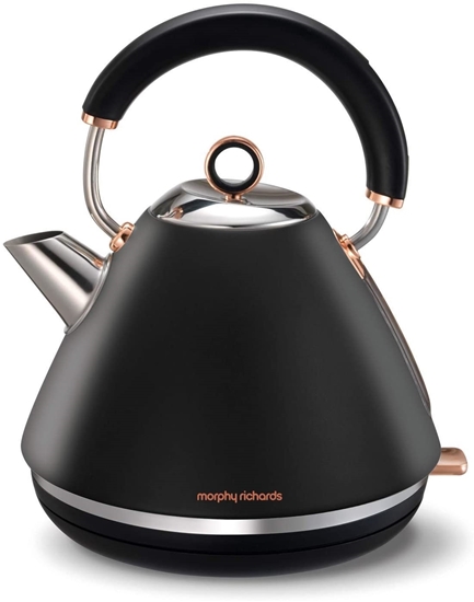 Picture of Morphy Richards Black Kettle with Rose