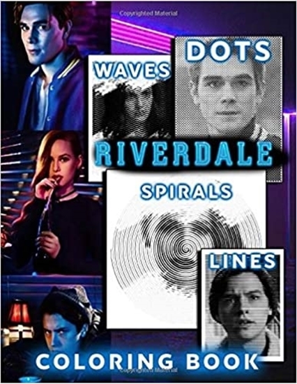 Изображение Riverdale Dots Lines Spirals Waves Coloring Book