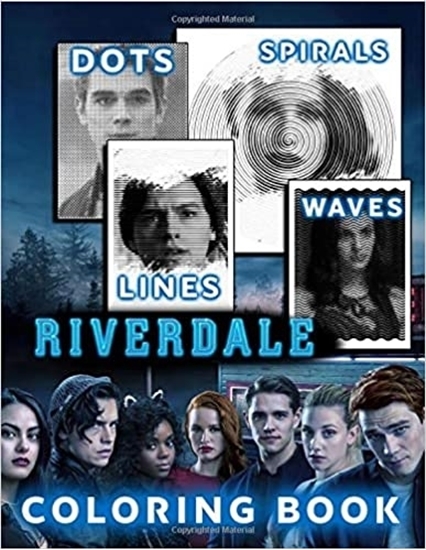Изображение Riverdale Dots Lines Spirals Waves Coloring Book