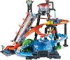 Изображение Hot Wheels City FTB67, Ultimate Car Wash System with Crocodile, Washing Station Play Set with Colour-Changing Effect, Includes