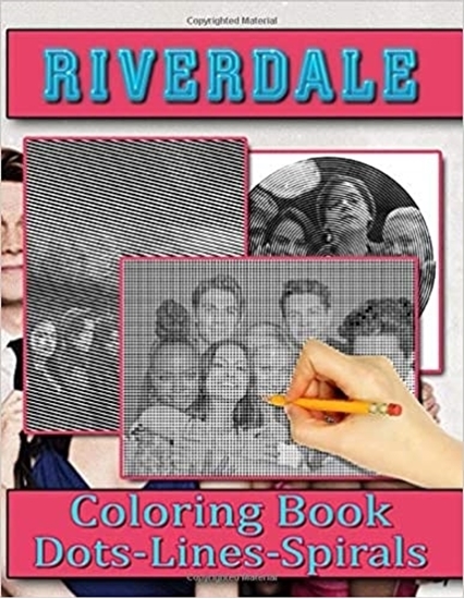 Изображение Riverdale Dots Lines Spirals Coloring Book: Adult Color Puzzle Activity Books Relaxing Activity Pages