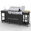 Picture of vidaXL G-BBQ KIT 4 + 1 DE MODEL Professional outdoor rustproof stainless steel / steel kitchen
