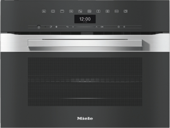 Picture of Miele H 7440 BM Built-in oven with microwave function, stainless steel CleanSteel
