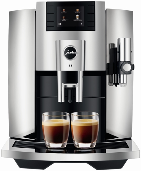 Picture of JURA E8 fully automatic coffee machine, chrome (EB)