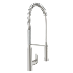 Изображение Grohe K7 single-lever sink mixer with high professional shower head - SupersteelGrohe 32950DC0 
