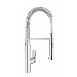 Picture of Grohe K7 kitchen faucet 31379000 chrome, swivel spout, professional shower head
