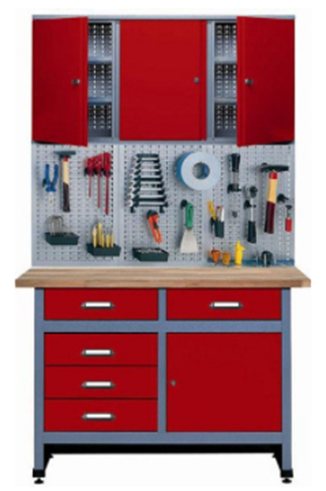 Изображение Küpper quality workbench RED, complete set model 70424, width 120 cm