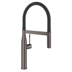 Picture of Grohe Essence single lever sink mixer 30294A00 hard graphite, pull-out professional shower head