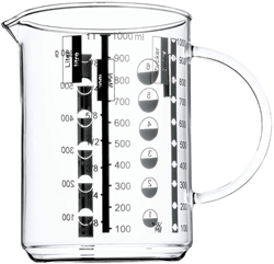 Изображение WMF measuring cup Gourmet 0605972000, 1 liter, glass, heat-resistant
