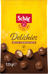 Picture of Schär Delishios crispy balls with milk chocolate, 125 g